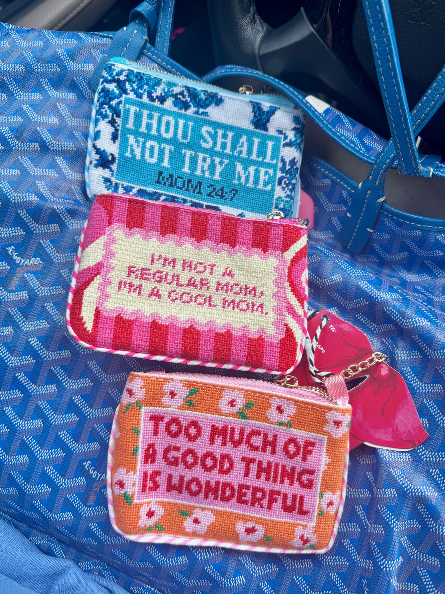 $10 needlepoint keychain pouches are at Walmart! Did you see the stir these created on Instagram? 😂😅 I can share a 🔗 if you want one, comment below! 
Comes with a to and from gift tag- such an easy gift card holder- I grabbed a handful with teacher appreciation week and graduation gifts coming up soon! I have people in my life that don’t understand the time and money commitment it is to hand stitch them a gift, but would still appreciate these.

#LTKdayinmylife #LTKmomlife