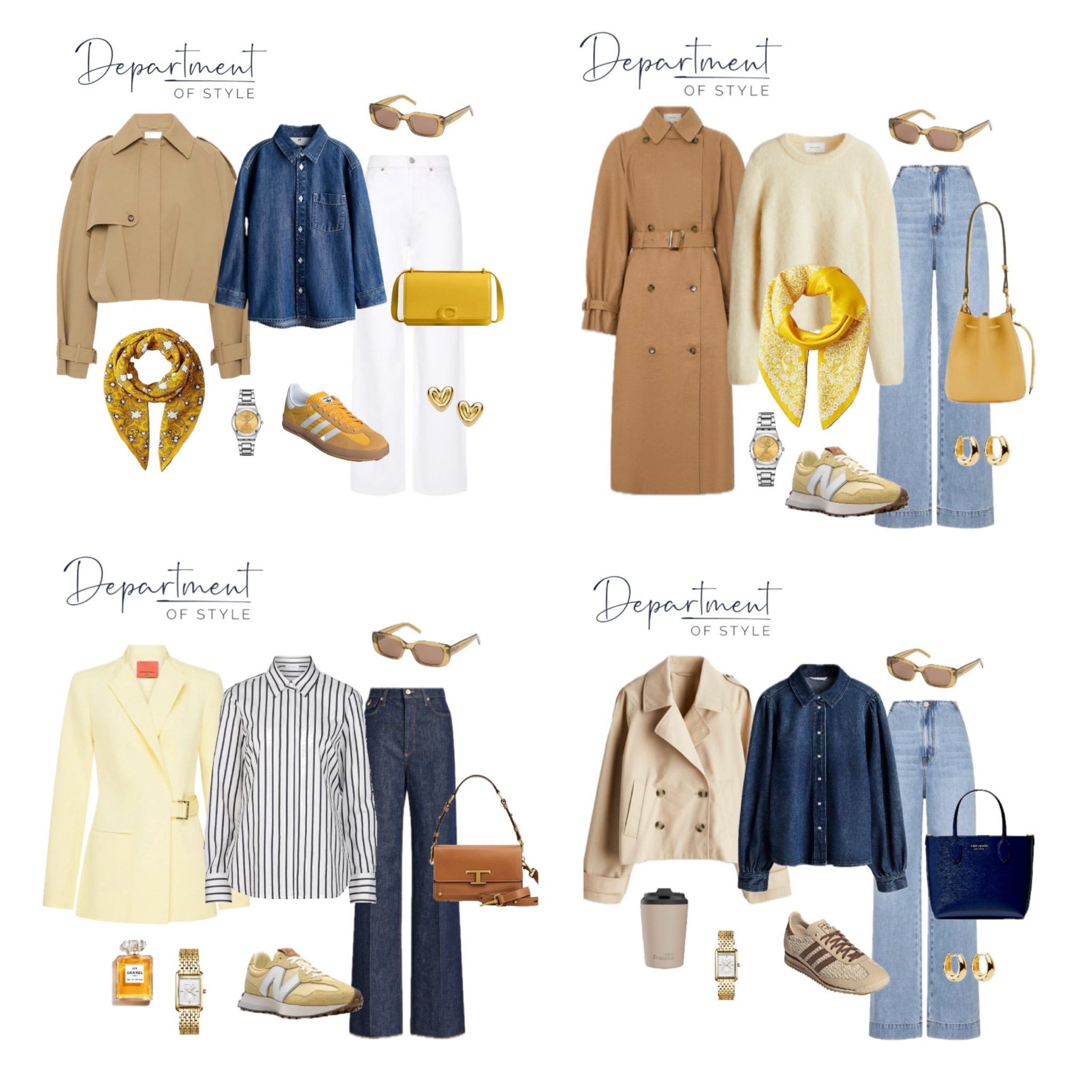 Buttermilk yellow is set to be on trend this spring. 

This colour pairs well with denim, tan and blue. 

Add accessories such as sneakers in this shade if this colour isn’t a great next to your face. 😎  💛 
