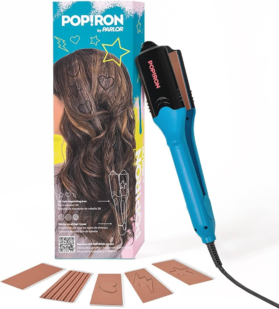 PopIron Hair Straightener & First 3D Image Hair Imprinting Iron - Comes with 5 Different Plates I... | Amazon (US)
