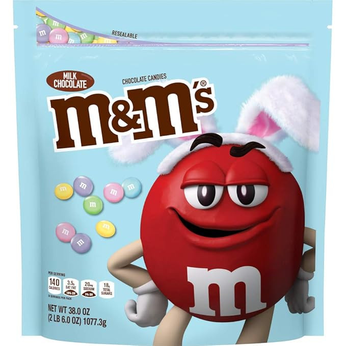 M&M'S Easter Milk Chocolate Candy Party Size 38-Ounce Bag | Amazon (US)
