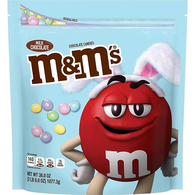 M&M'S Easter Milk Chocolate Candy Party Size 38-Ounce Bag | Amazon (US)