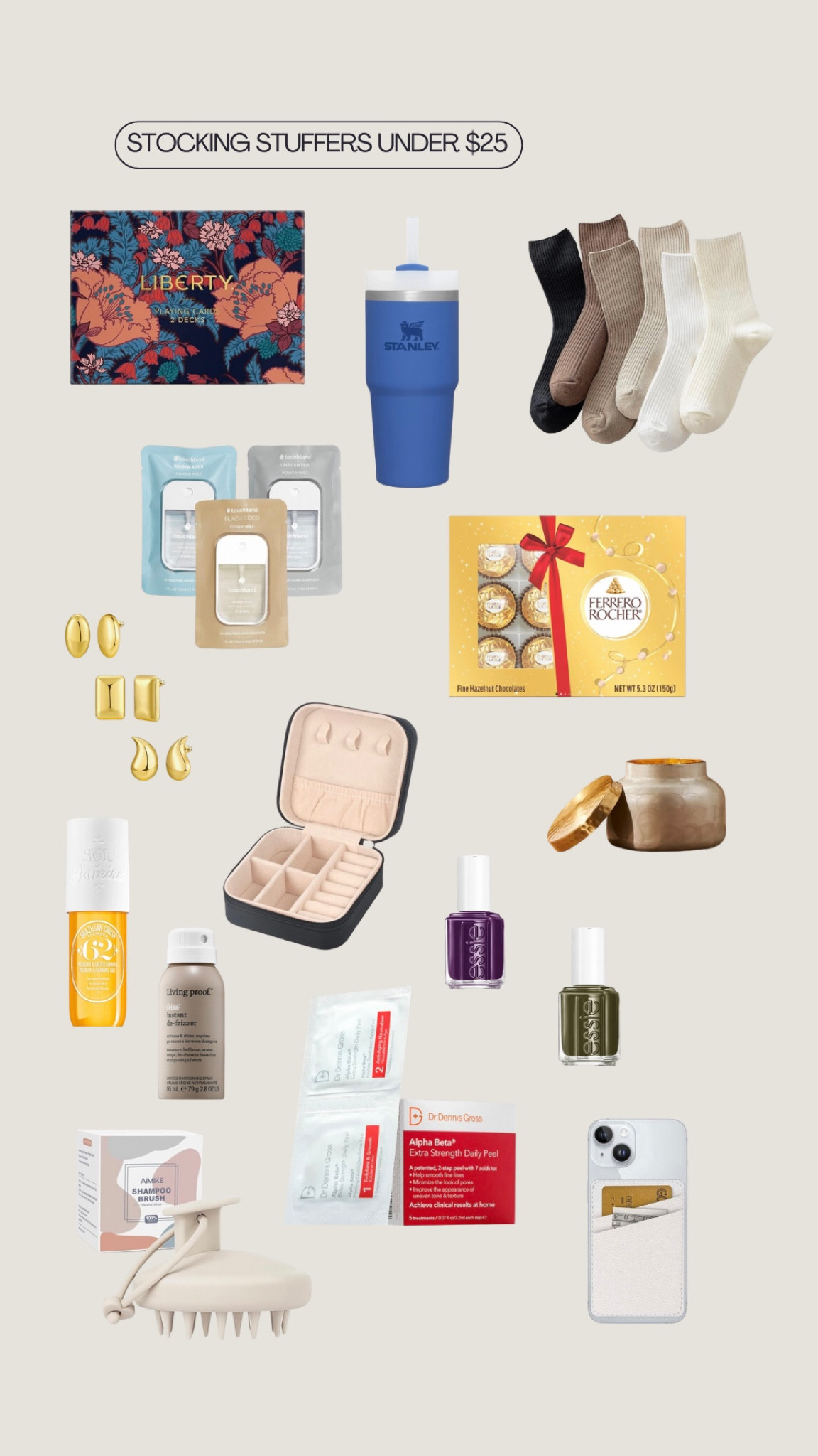 Stocking stuffer ideas under $25 🎁🎄 

#LTKSeasonal #LTKHoliday #LTKGiftGuide