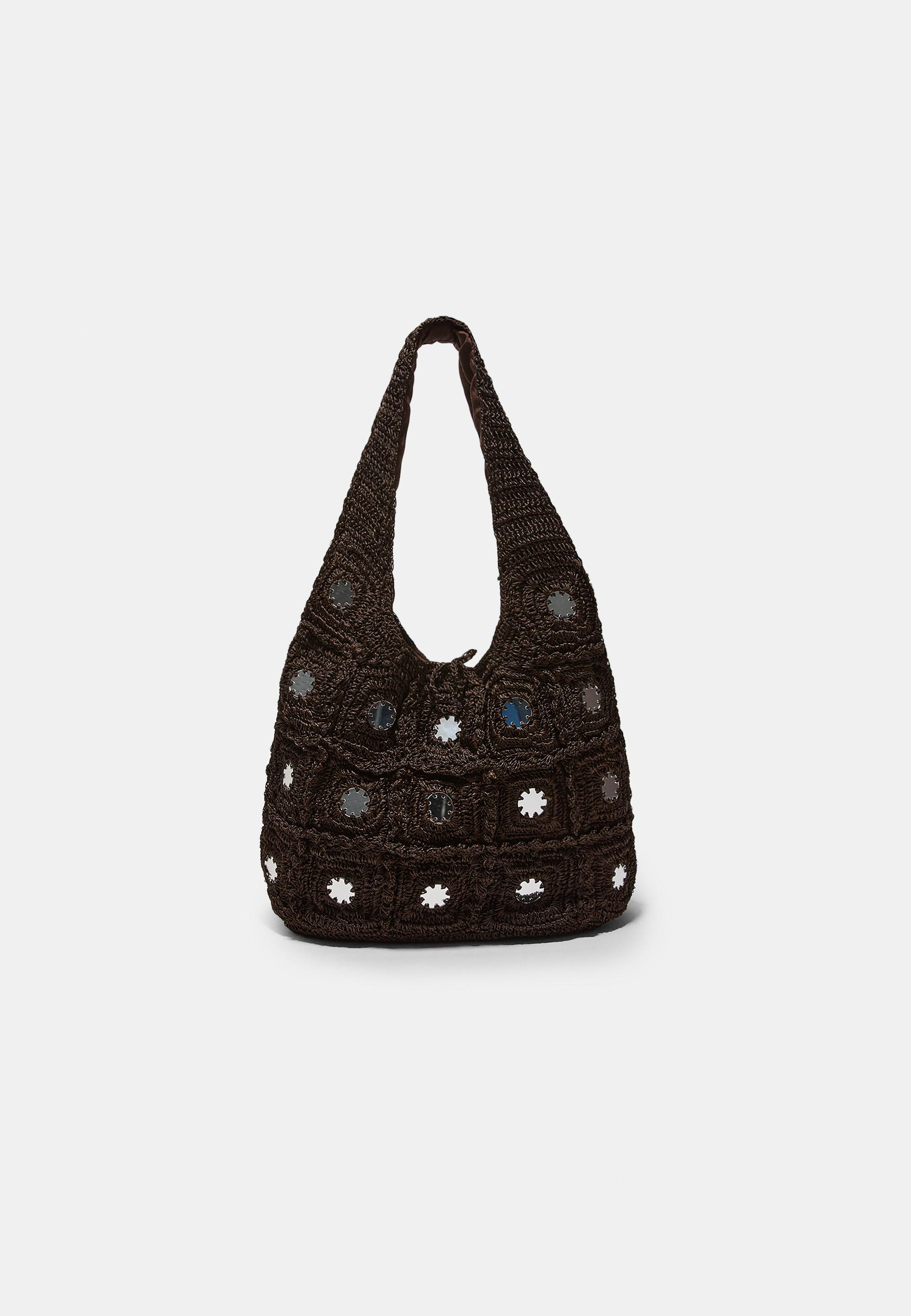 Gro\u00dfe Schultertasche mit Spiegeln - Mode f\u00fcr Damen | Stradivarius Deutschland | Stradivarius DE