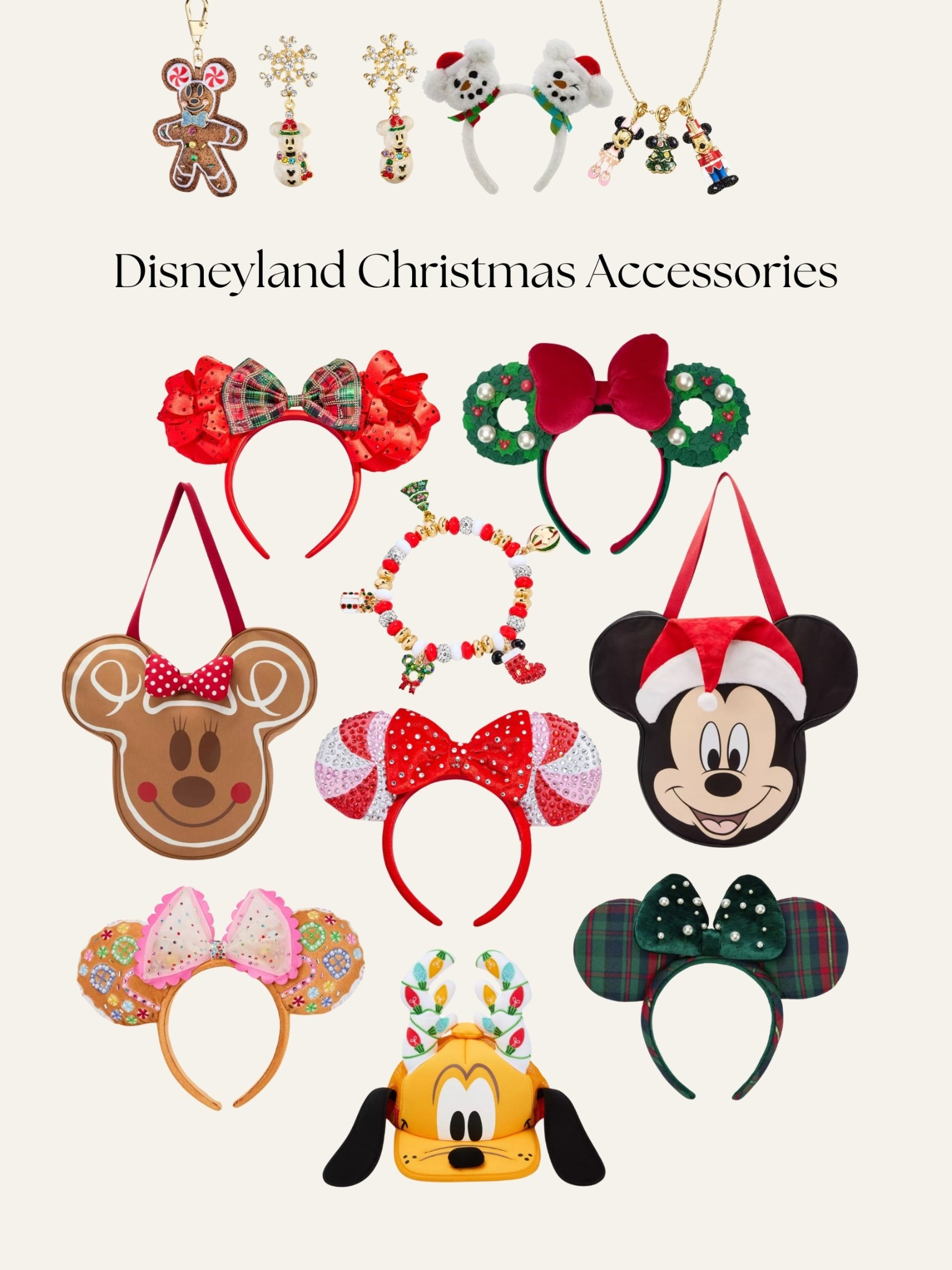 Bring a little extra magic to your Disneyland holiday trip with these festive accessories! 🎄✨ From Mickey and Minnie holiday ears to the cutest seasonal bags and jewelry, these pieces are perfect for adding some Christmas cheer to your park day looks. 🏰 
.
Disney Christmas outfits, Disney World Christmas, Disney holiday style, Disney park outfits, Christmas Disney fashion, Mickey and Minnie Christmas, Disney World outfit ideas, festive Disney looks, Disney holiday sweaters, Disney Christmas ears, Disney vacation outfits, Disney family Christmas, holiday park outfits, Christmas Disney accessories, Disney trip outfit inspo, Disneyland outfits, wdw, Mickey ears, disney accessories, disney world must haves, very merry christmas party

#LTKSeasonal #LTKTravel #LTKHoliday