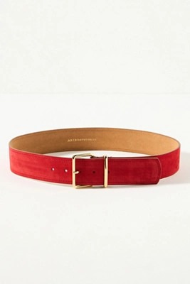 Square-Buckle Suede Belt | Anthropologie (US)