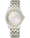 Citizen Eco-Drive Classic Womens Watch, Stainless Steel, Crystal, Two-Tone (Model: EW1908-59A) | Amazon (US)