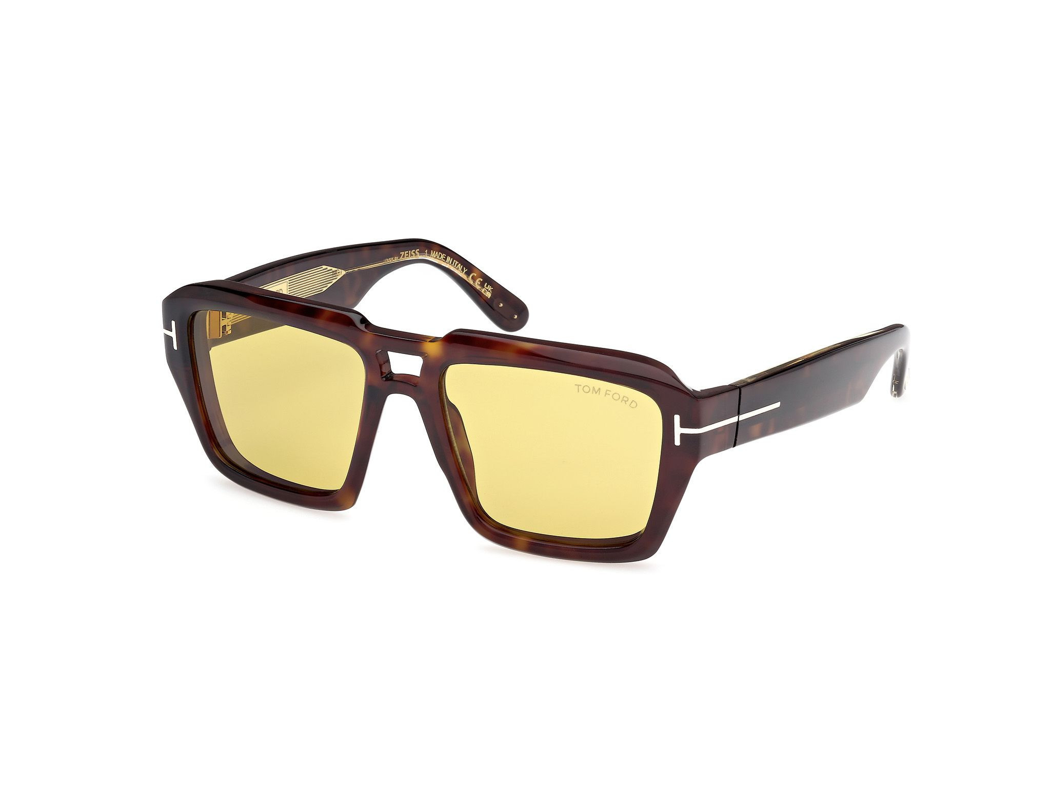 Tom Ford Icon Yellow Navigator Mens Sunglasses FT1202 52E 56 | Jomashop.com & JomaDeals.com