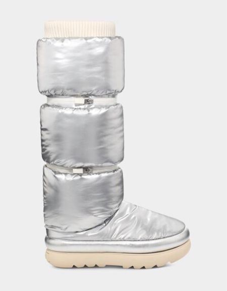 Ugg Silver Puff Moon Boot D💗pe 
puff boots, silver shoes, winter boots, fall boots, ski boots

#LTKstyletip #LTKshoecrush #LTKSeasonal