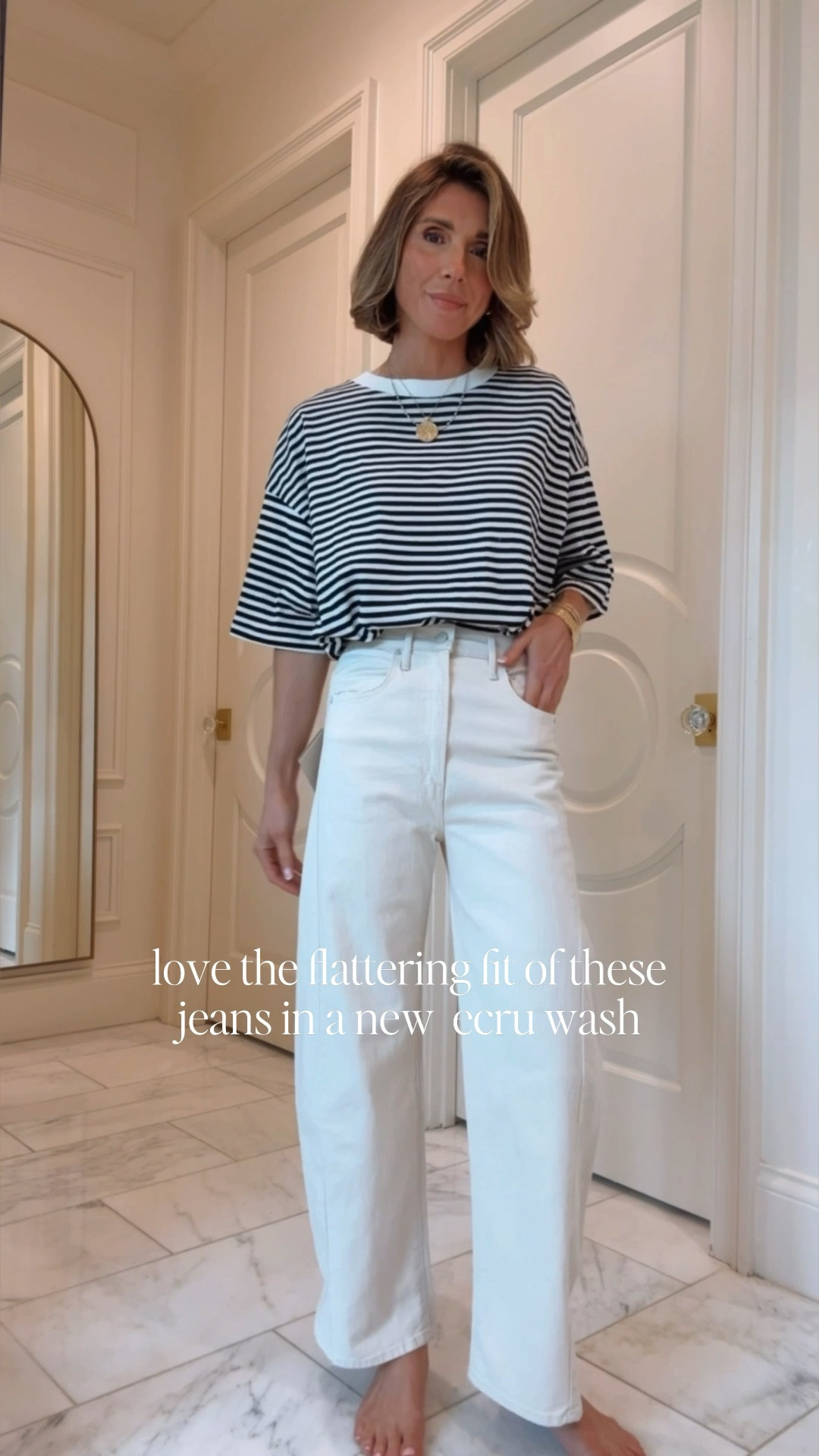 Spring white denim outfit. 

Cellajaneblog 