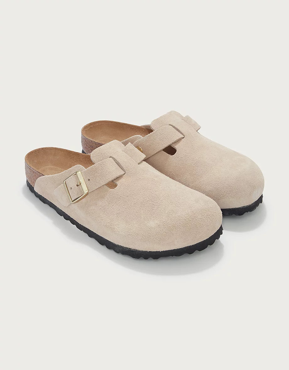 Birkenstock Suede Boston Mule | Shoes, Boots & Trainers | The  Whit... | The White Company UK & ROW