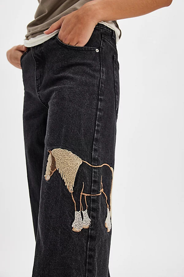 FP x Understated Leather Horsey Jeans | Free People (Global - UK&FR Excluded)