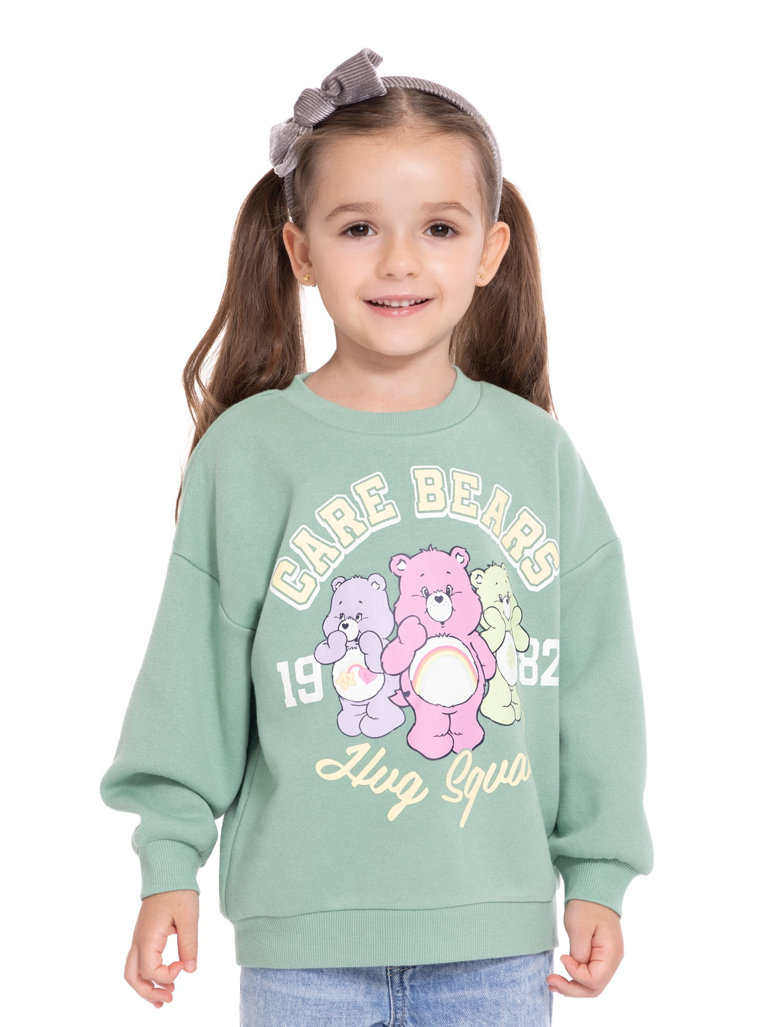 Care Bears Toddler Girls Graphic Crewneck Sweatshirt with Long Sleeves, Sizes 12M-5T | Walmart (US)