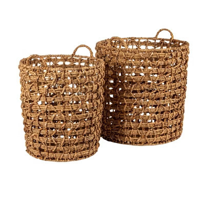 Storied Home Round Water Hyacinth Baskets, Set of 2 | Target