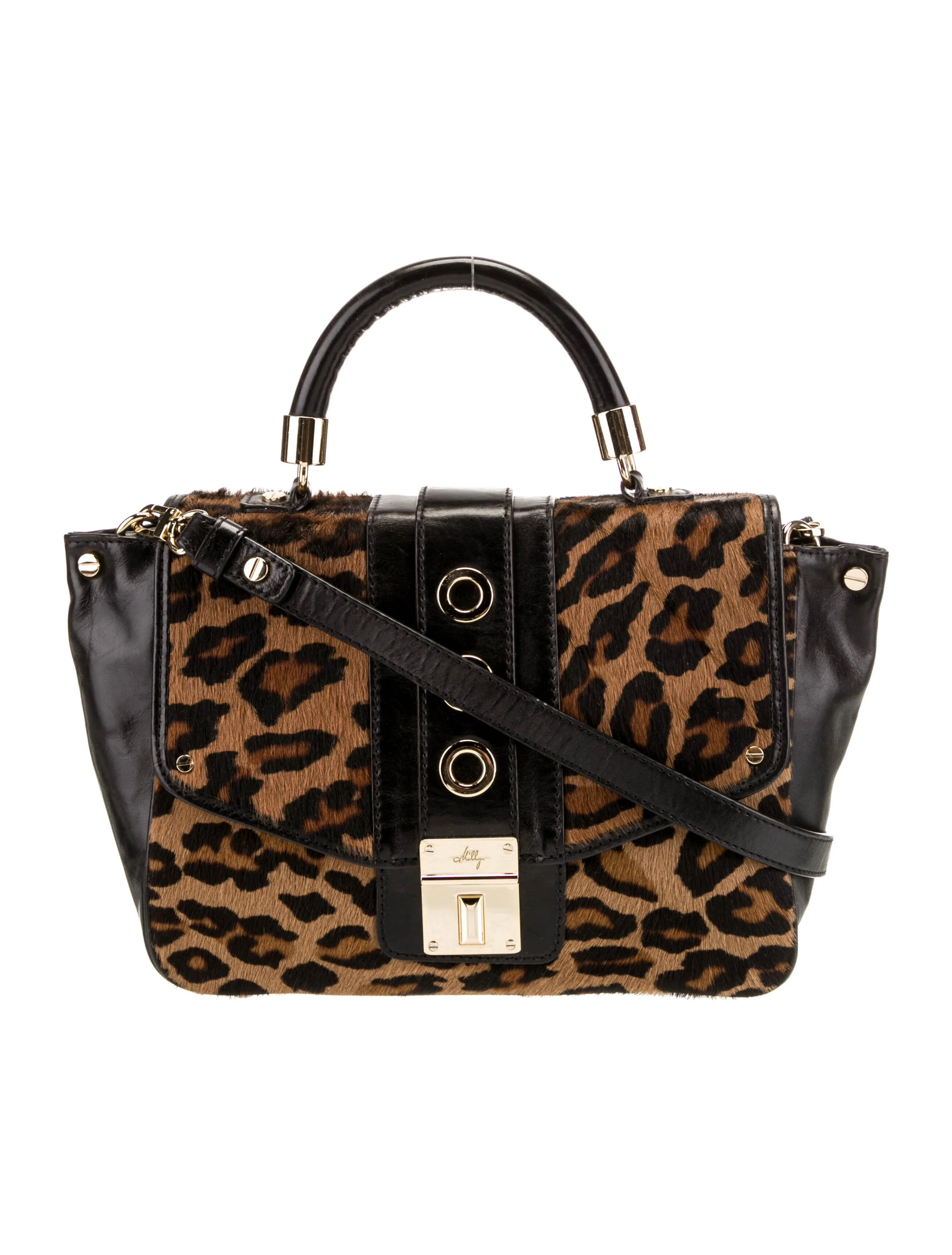 Milly Ponyhair Crossbody Bag - Black Satchels, Handbags - WM674167 | The RealReal | The RealReal