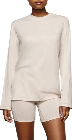 SKIMS Boyfriend Long Sleeve T-Shirt | Nordstrom | Nordstrom
