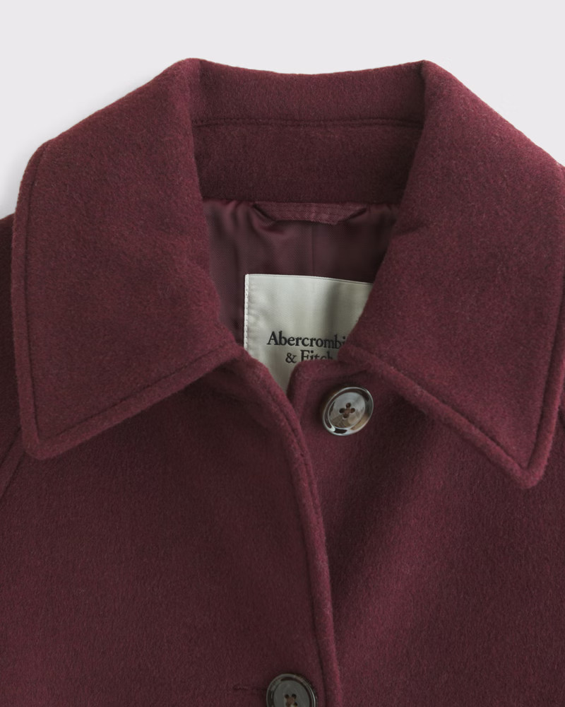Women's Belted Wool-Blend Coat | Women's Coats & Jackets | Abercrombie.com | Abercrombie & Fitch (US)