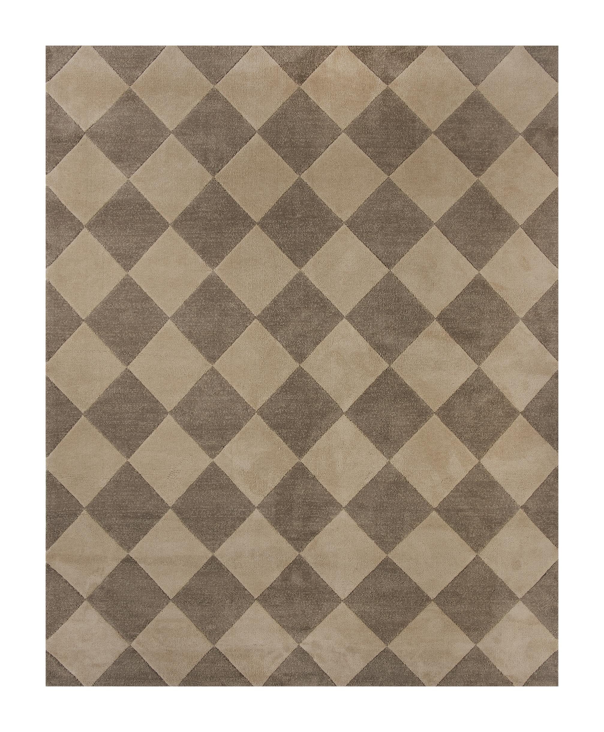 Better Homes & Gardens Brown Diamond Indoor 8' x 10' Area Rug | Walmart (US)