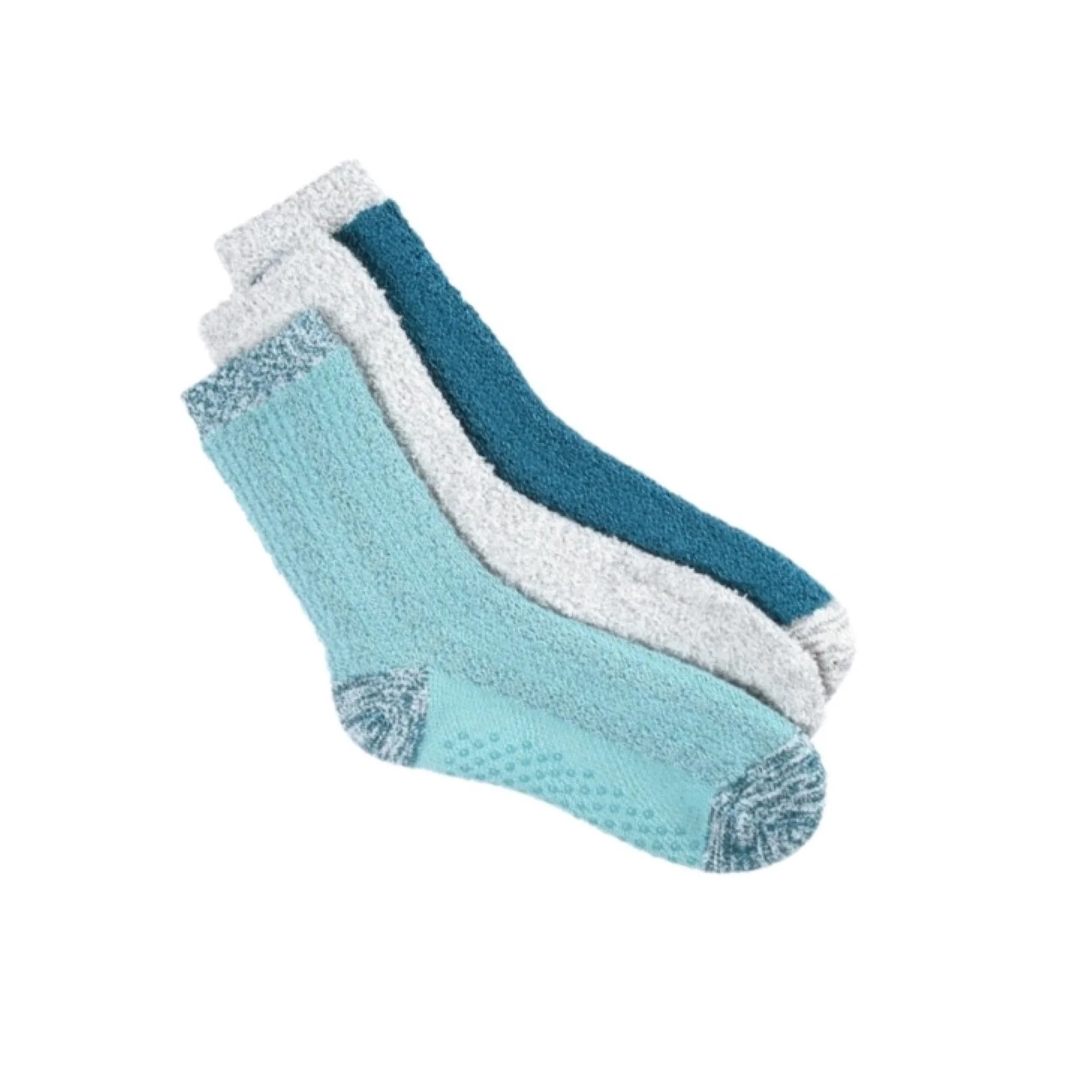 Joyspun Women’s Double Layer Crew Lounge Socks, 3-Pack, Fits Shoe Sizes 4-10 | Walmart (US)