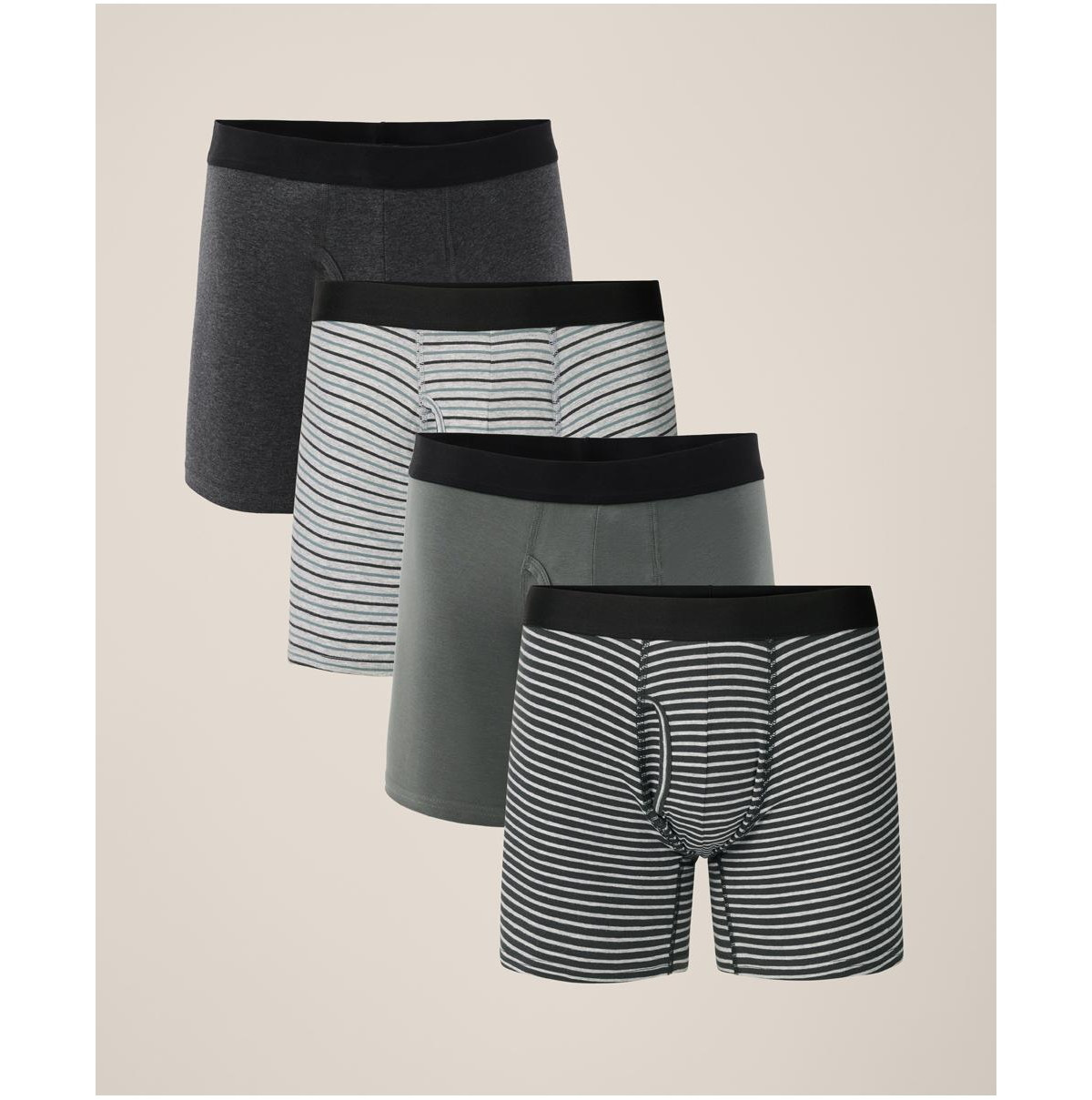 Pact Men's Organic Cotton Everyday Boxer Brief 4-Pack - Midnight harbor | Macy's