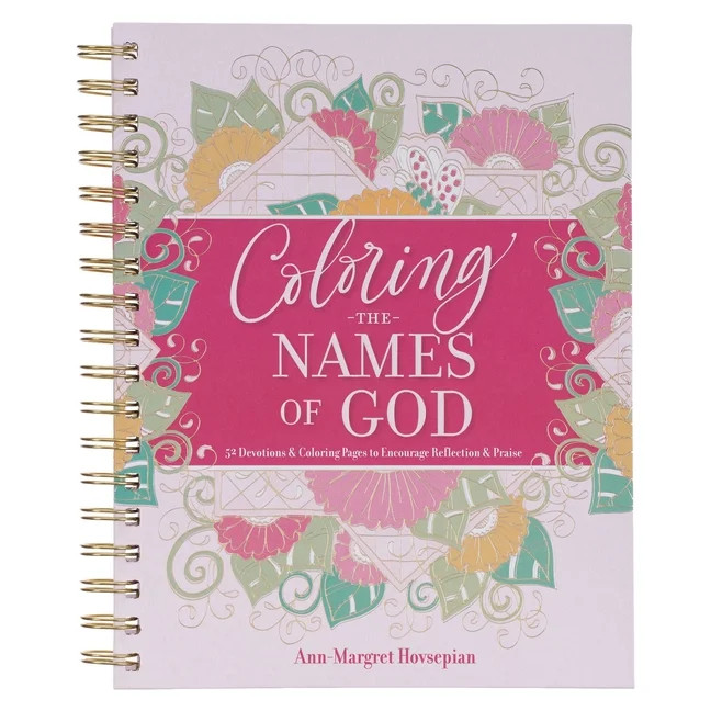 Coloring Devotional Names of God Wirebound, (Spiral-Bound) | Walmart (US)