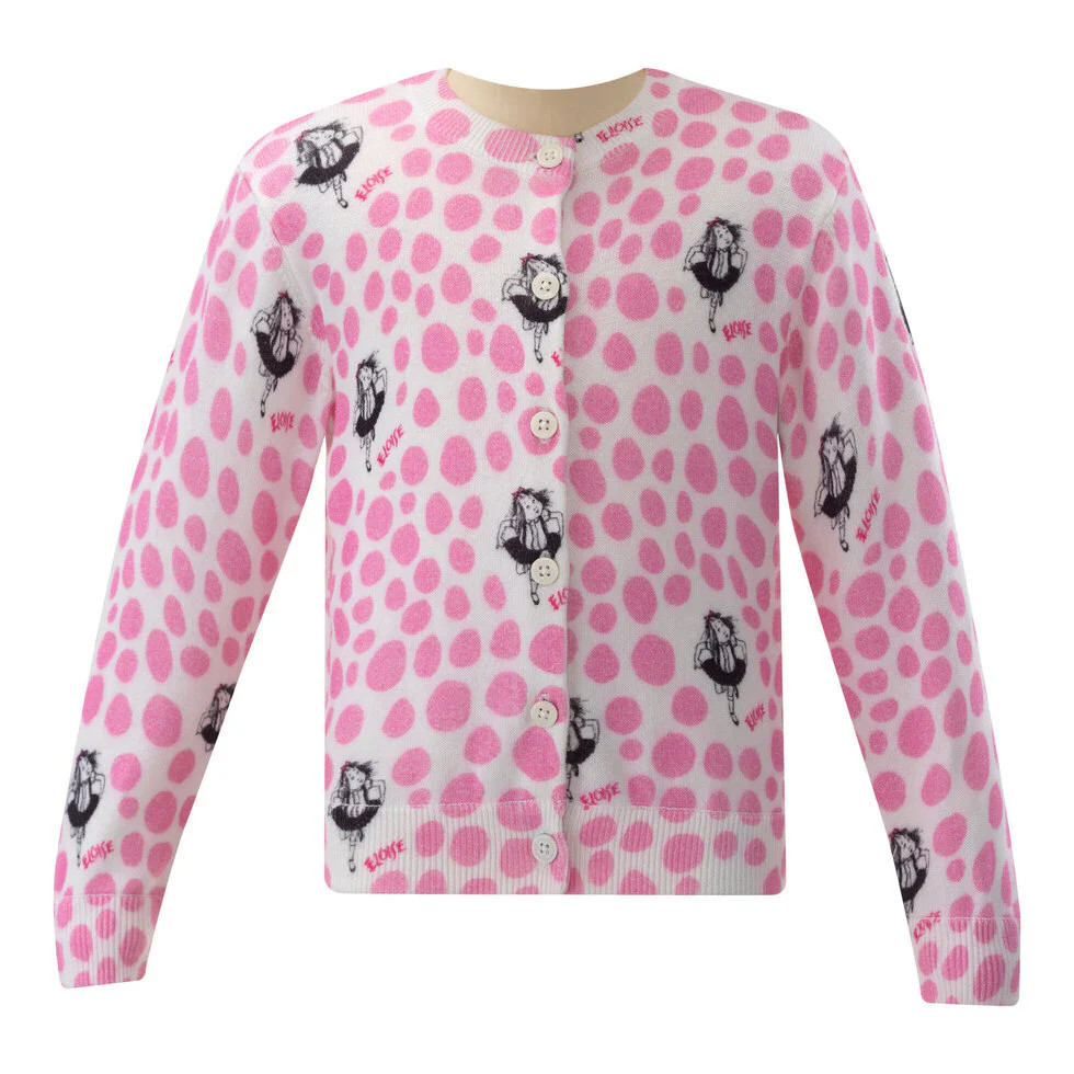 Eloise Polka  Dot Printed Cardigan | Rachel Riley