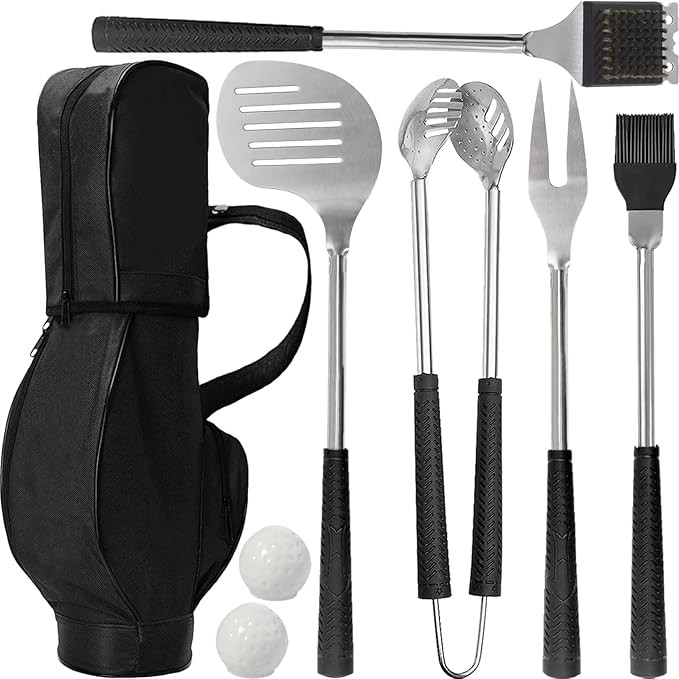 Jishi 8pcs Golf BBQ Grill Accessories Grilling Gifts for Men Golfers Stocking Stuffers for Men, D... | Amazon (US)