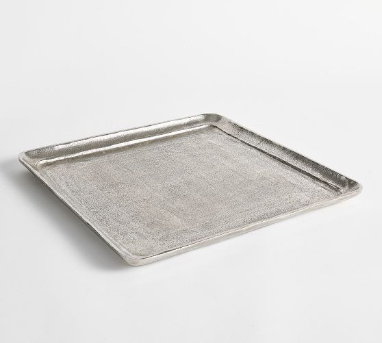 Antique Silver Square Tray | Pottery Barn (US)