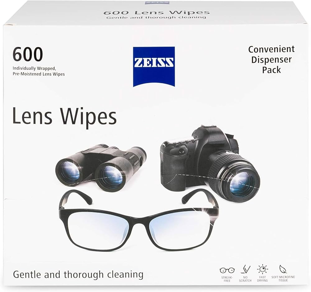 ZEISS Pre-Moistened Lens Cleaning Wipes, 600 Count | Amazon (US)