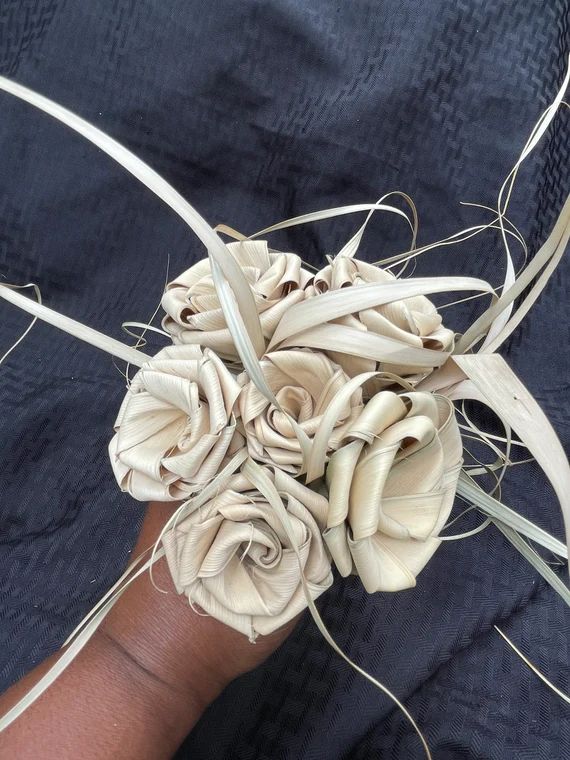 Dried Palmetto Roses Bouquet 6 - Etsy | Etsy (US)