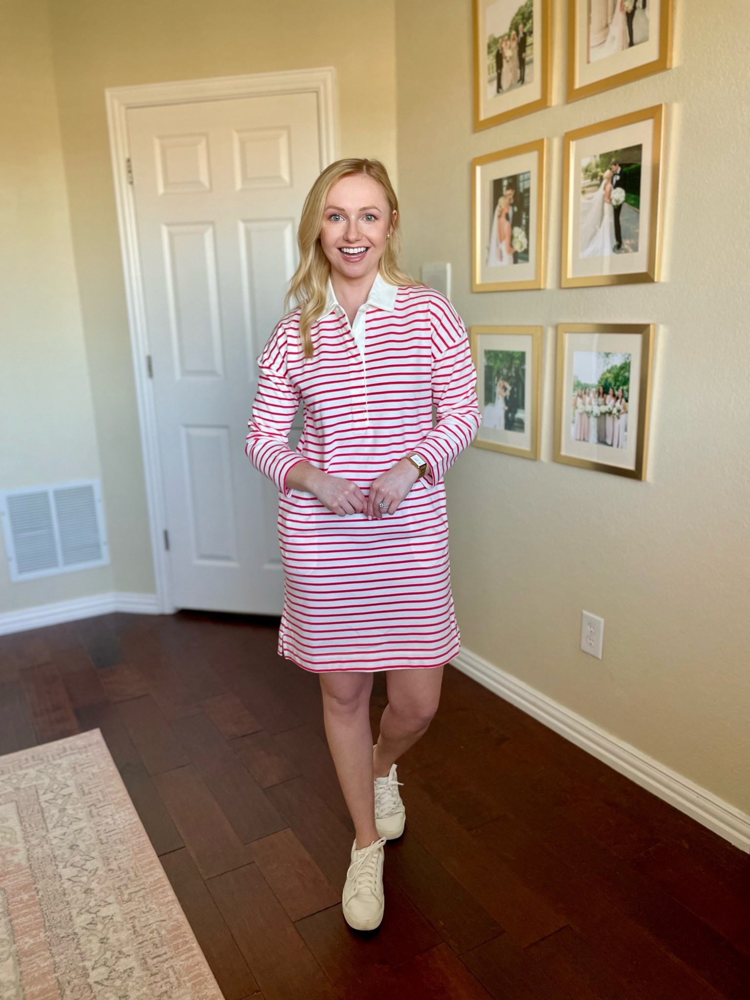 Wearing an XS | striped dress, polo dress, casual dress, spring dress, walmart fashion 

#LTKstyletip #LTKSeasonal #LTKfindsunder50