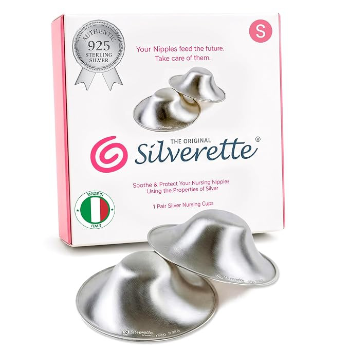 Silverette Nursing Cups, Postpartum Essentials, The Real Silverette, Small | 100% Sterling Silver... | Amazon (US)