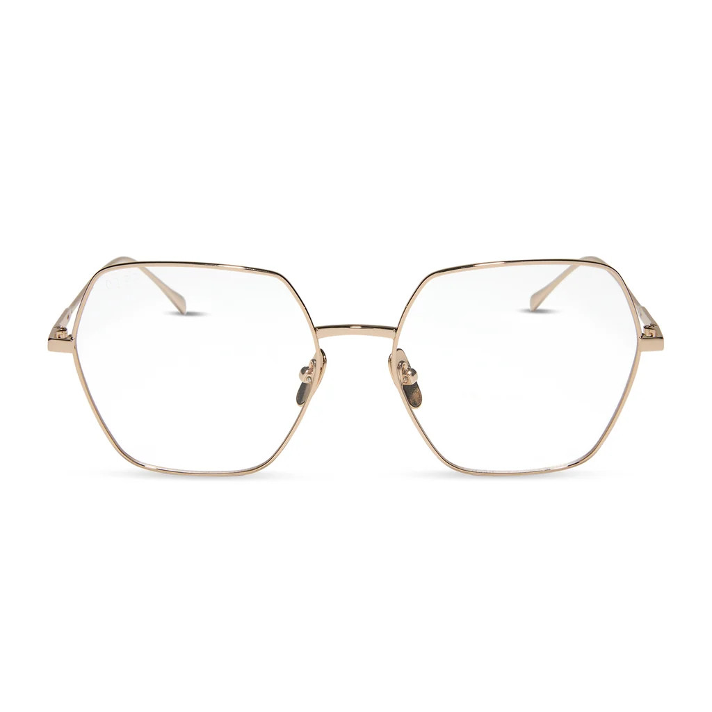 HARLOWE - GOLD + PRESCRIPTION GLASSES | DIFF Eyewear