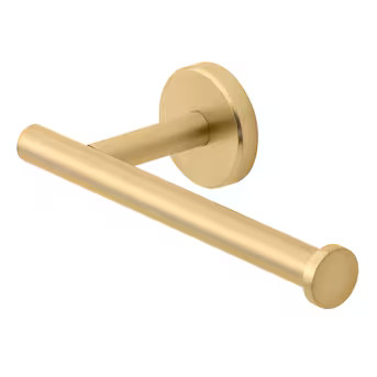 allen + roth Harlow Gold Wall mount Single post Toilet Paper Holder 1 -Rolls with Storage | Lowe's