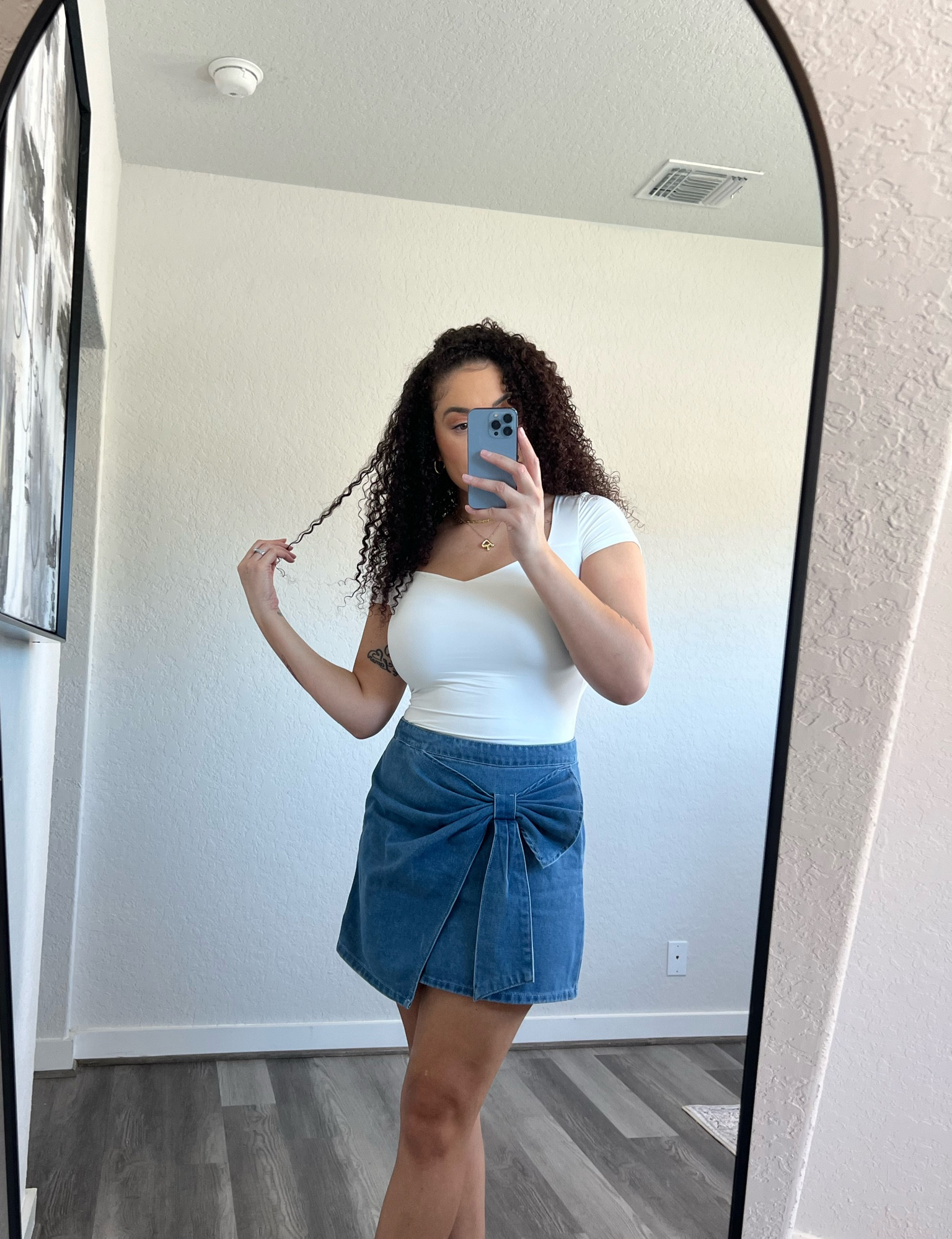 The perfect denim mini skirt for spring that’s tall girl approved!

Wearing a large for reference!

#LTKSeasonal #LTKFindsUnder50 #LTKStyleTip