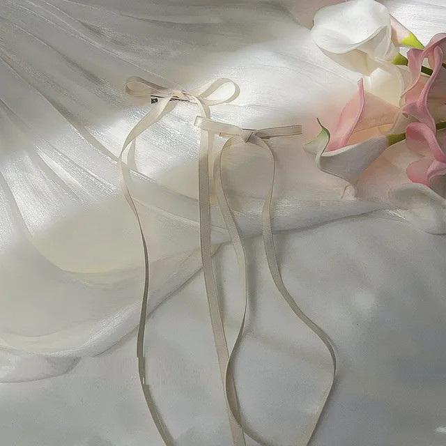 Ordinario - Plain Ribbon Hair Clips | YesStyle Global