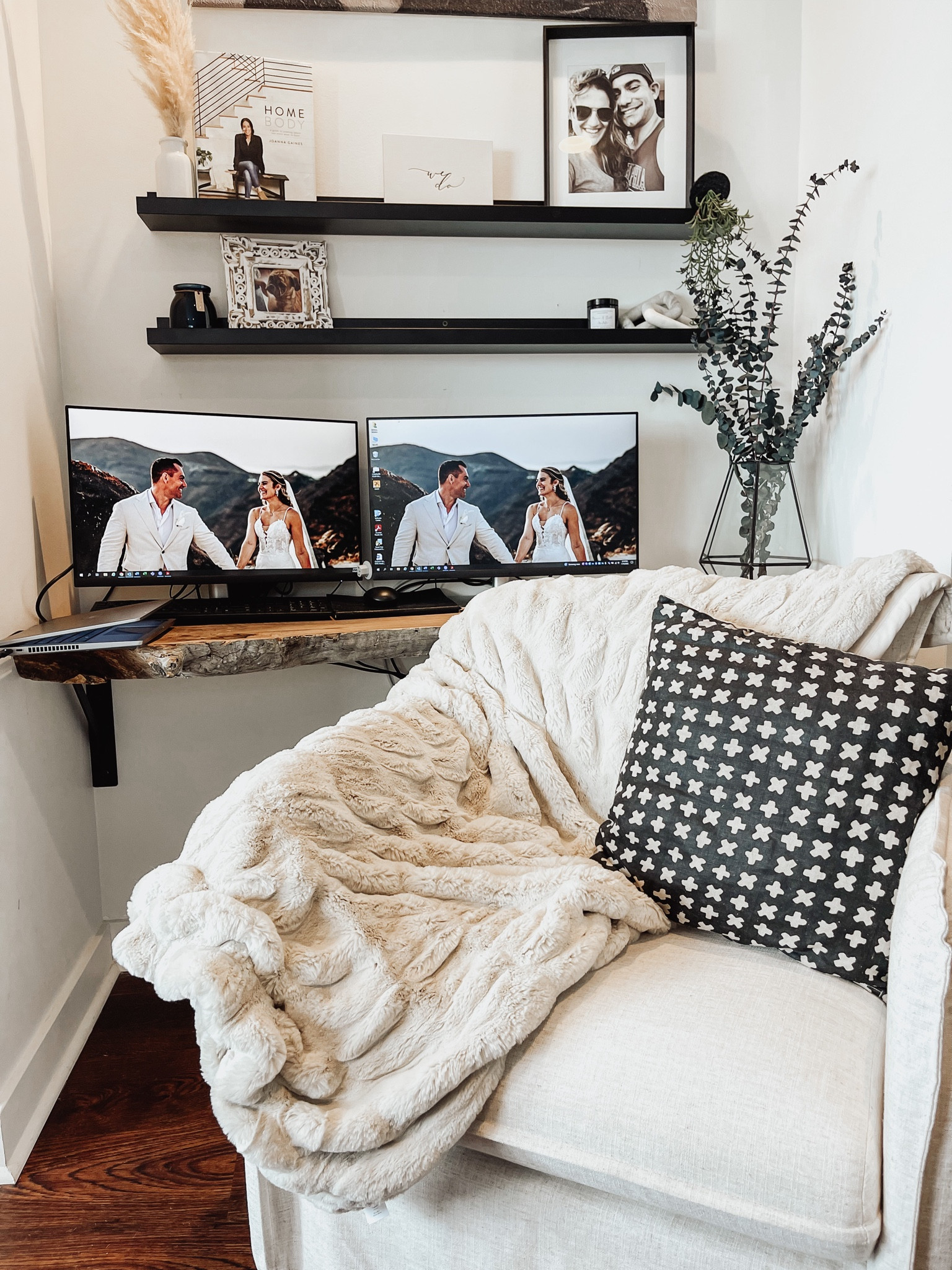 Built in live edge desk office nook, target chair, pottery barn blanket

#ltkfind #competition

#LTKhome #LTKstyletip #LTKFind