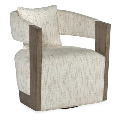 Cayden 28'' Wide Swivel Barrel Chair | Wayfair North America