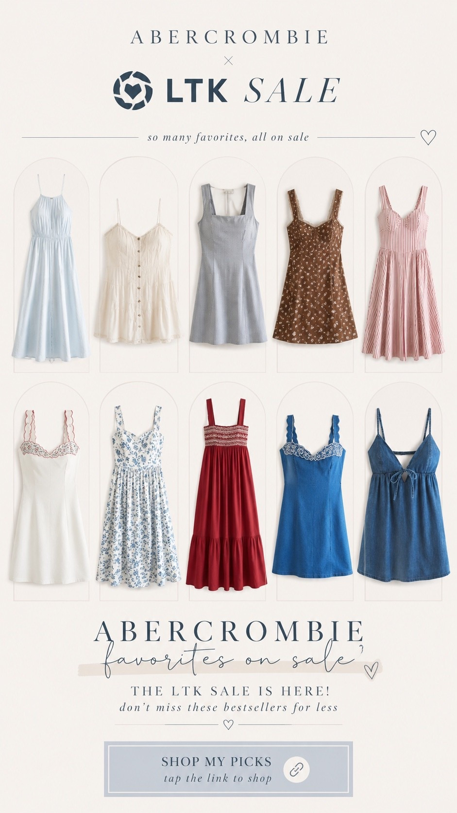 All the dresses I’m shopping in the LTK Abercrombie sale

#LTKxAbercrombie #LTKvlog #LTKootd