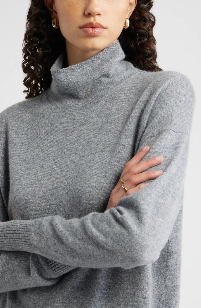 Oversize Cashmere Turtleneck Sweater | Nordstrom