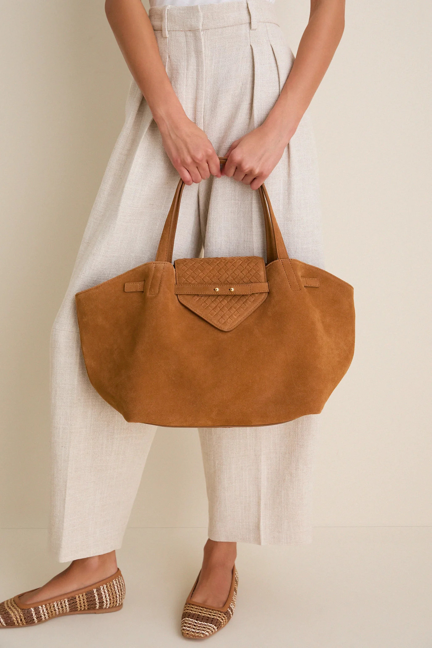 Camel Suede Blaine Tote | Tuckernuck (US)