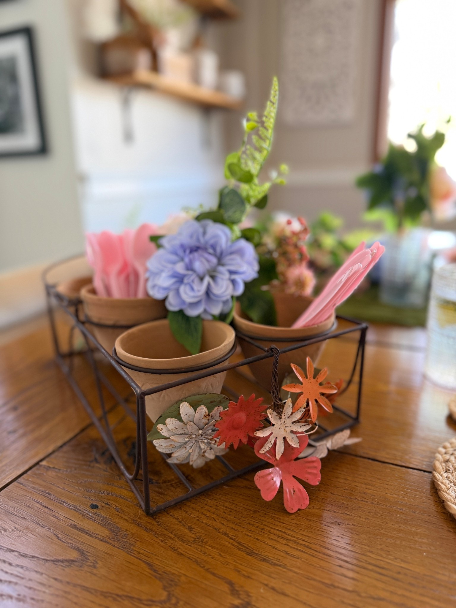 “What She Shed” terracotta planters 🌸🌿
