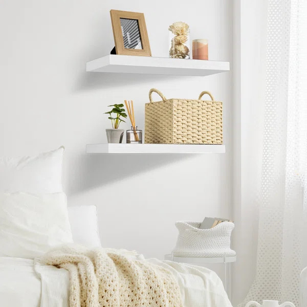 2 Piece Floating Shelf (Set of 2) | Wayfair North America