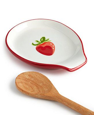 The Cellar Farm Fresh Strawberry Spoon Rest, Created for Macy's & Reviews - Kitchen Gadgets - Kit... | Macys (US)