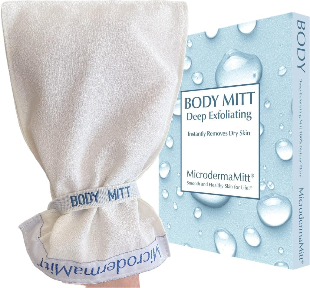 Original Deep Exfoliating Mitt for Body - Premium Turkish Kessa Dead Skin Remover & Body Exfoliator for Keratosis Pilaris & Self-Tan Removal, Natural Skin Care Glove for Smooth Skin | Amazon (US)
