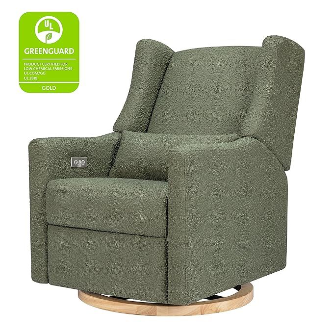 Babyletto Kiwi Glider Recliner w/Electronic Control and USB | in Olive Boucle w/Light Wood Base, ... | Amazon (US)