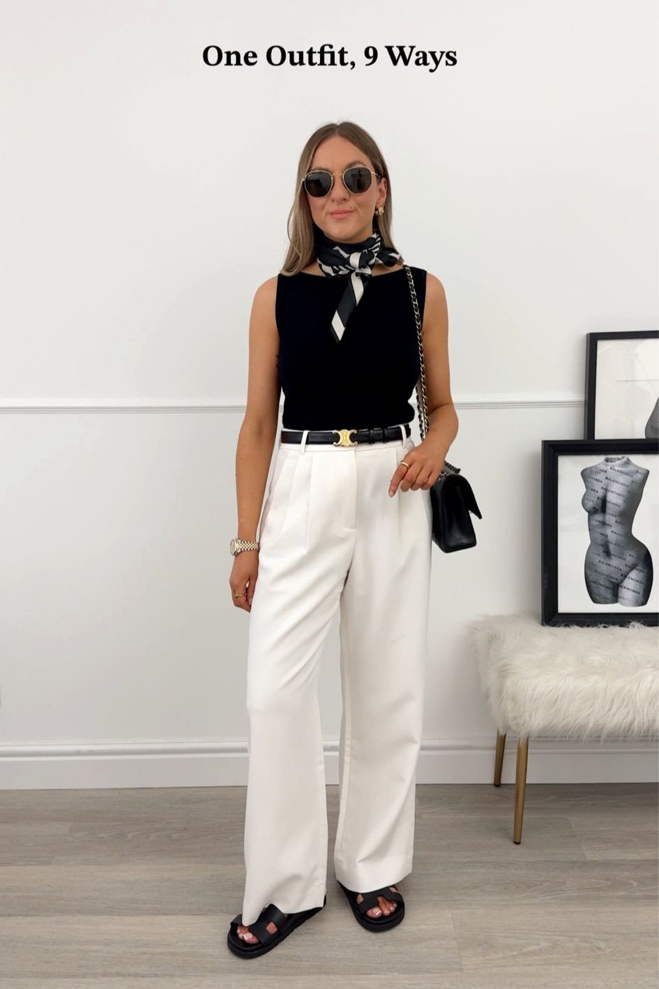 A chic city break outfit with white trousers.

Size details 👇🏼
Top: xs
Trousers: 26 short 
Belt: 75



#LTKstyletip #LTKfindsunder100 #LTKSeasonal