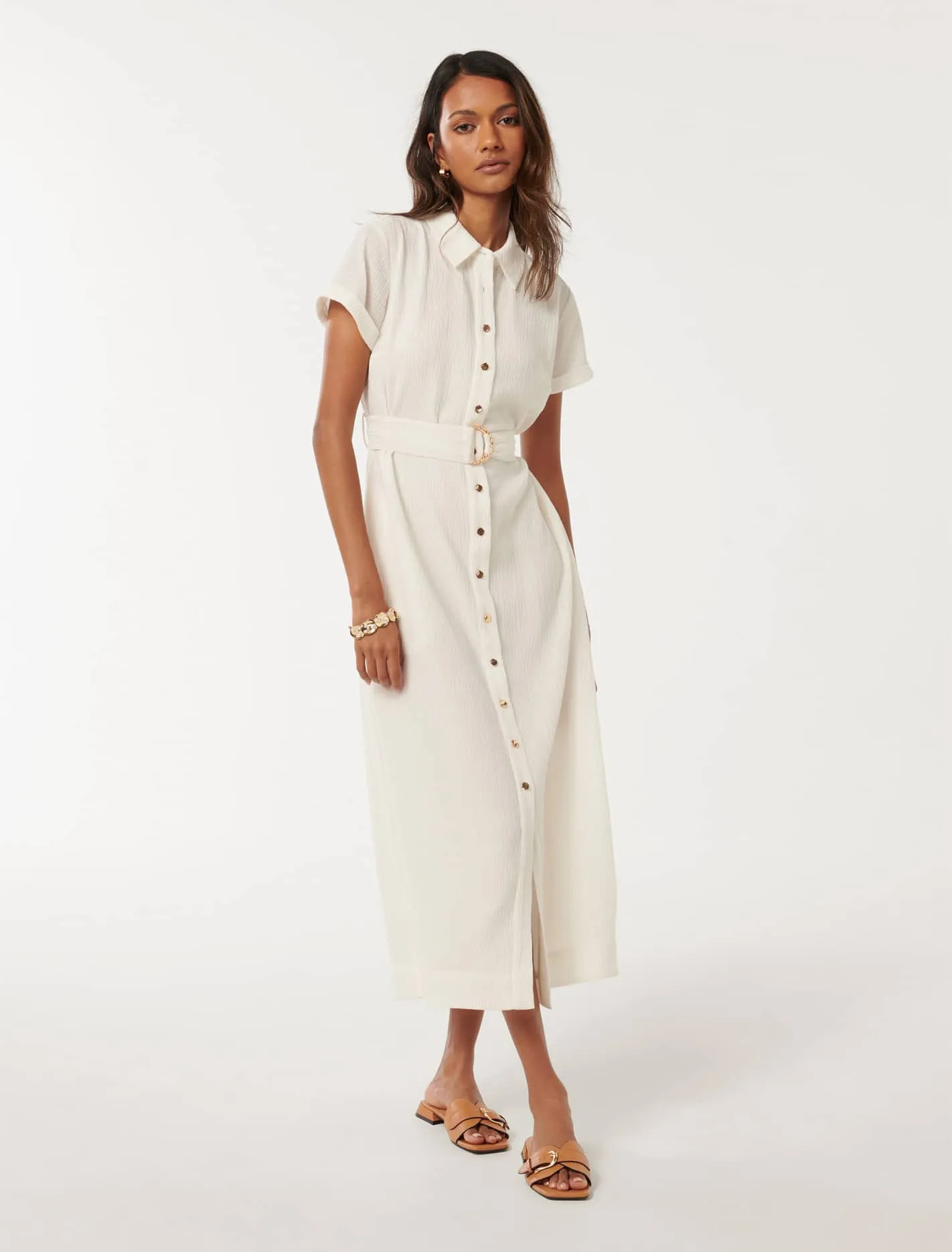 Briley Petite Textured Shirt Dress | Ever New (CA)