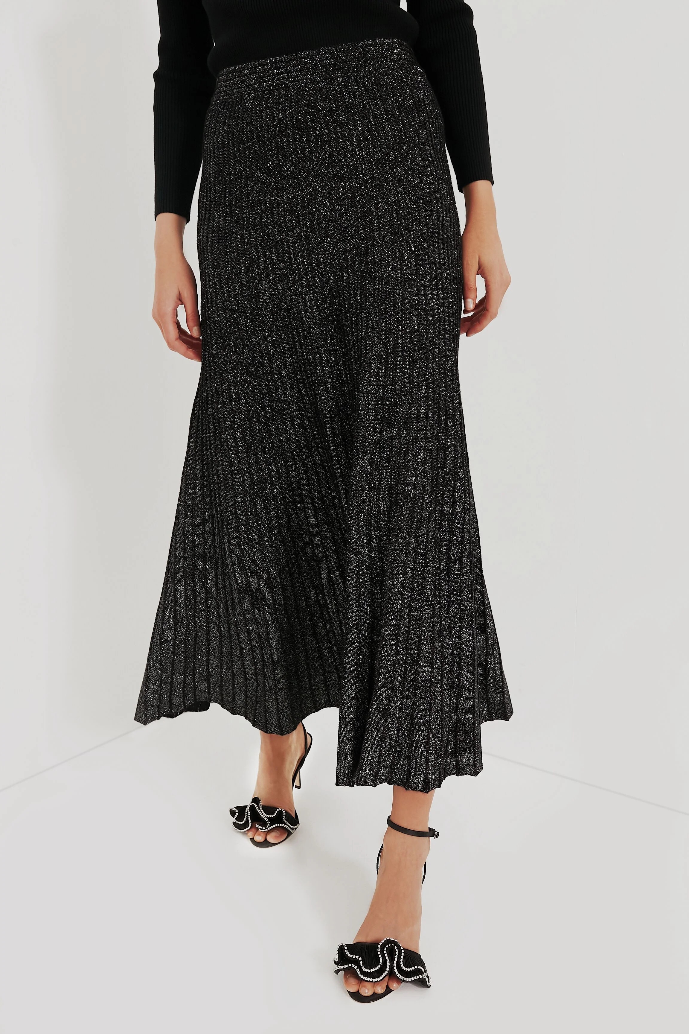 Black Metallic Jesse Skirt | Tuckernuck (US)