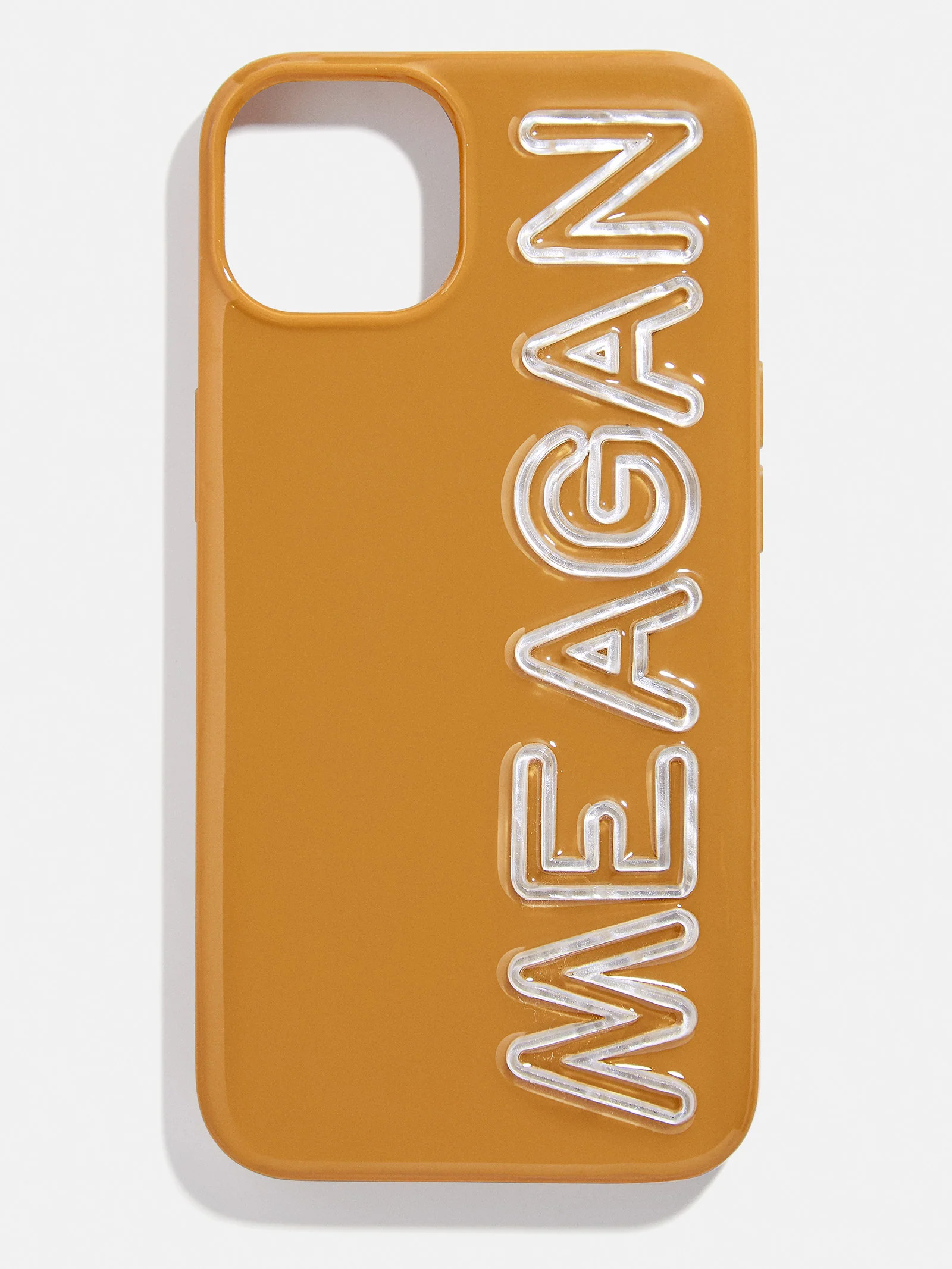 Fine Line Custom iPhone Case - Caramel / White | BaubleBar (US)