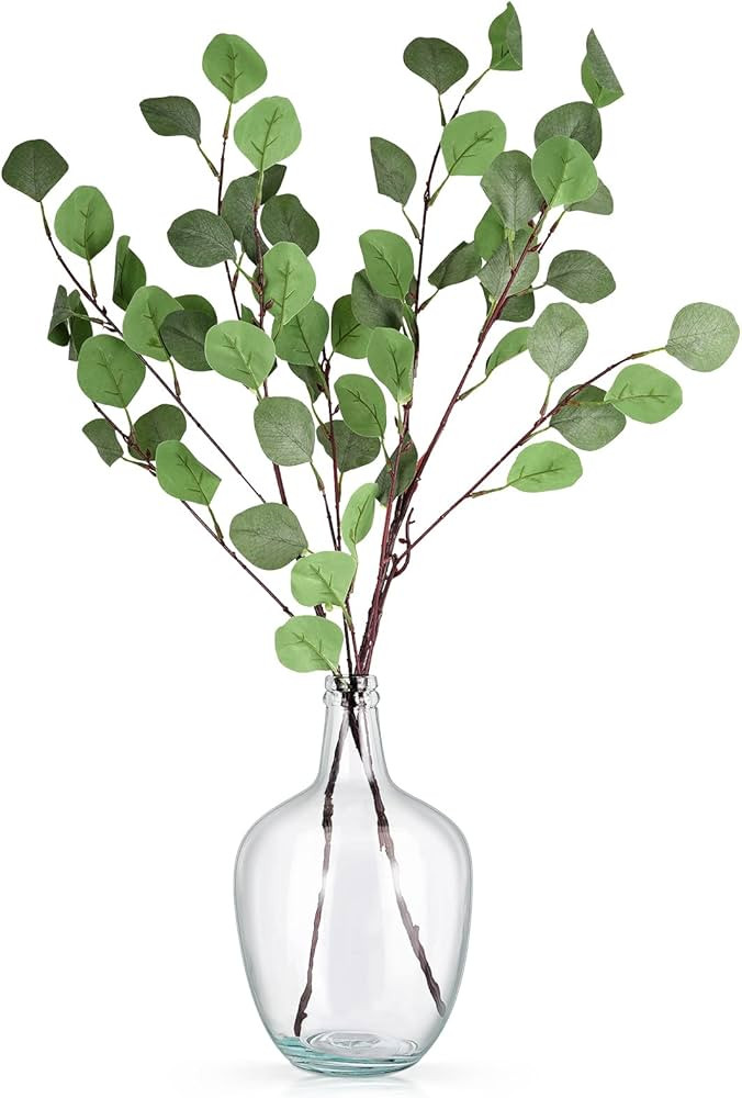 Clear Glass Vase Tall Farmhouse Vase for Branches Glass Vases for Centerpieces in Home Decoration... | Amazon (US)